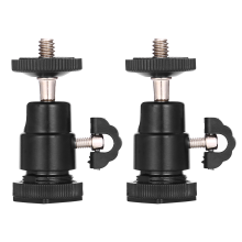 Mini Ball Head [2 Pack] With Hot Shoe Mount Adapte