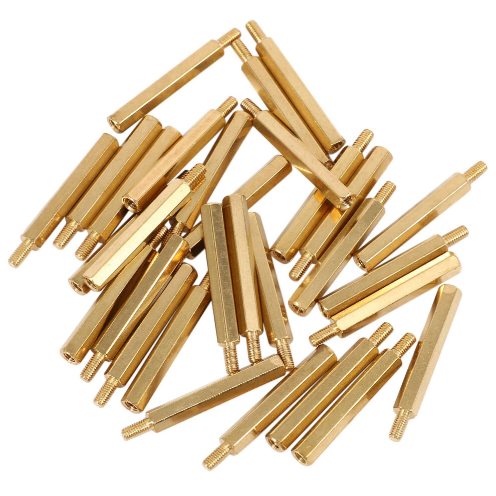 30Pcs M3 3Mm Male Female Brass Pcb Spacer Hex Stan 4851167023687