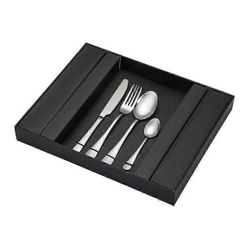 (E)Stainless Steel Cutlery 24-Piece Knife Fork Spoon