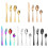 (C)Stainless Steel Cutlery 24-Piece Knife Fork Spoon 5