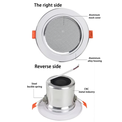3 Inch 10W Bathroom Ceiling Speaker Background Mus 2