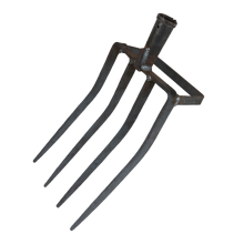 Gardening Pitchfork, Metal Large Fork Tool with 4
