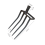 Gardening Pitchfork, Metal Large Fork Tool with 4 8