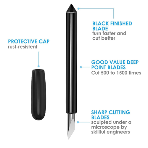 20 PCS Premium Deep-Point Blade Compatible with Ex 2
