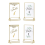 Acrylic Sign Holder Gold Picture Frame Double Side 3