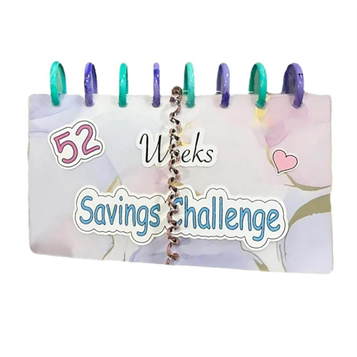 Savings Binder Planner 52 Week Challenge Reusable 1