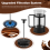 French Press Coffee & Tea Maker 12Oz, Thickened Bo 9