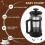 French Press Coffee & Tea Maker 12Oz, Thickened Bo 7