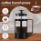 French Press Coffee & Tea Maker 12Oz, Thickened Bo 5