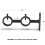 Curtain Rod Bracket Sturdy Adjustable Double Brack 4