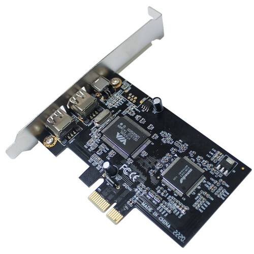 PCI-E to 1394 FireWire Card,PCI-Ex1 IEEE 3-Port Ca 2