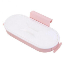 (Pink)Kitchen Plastic Garbage Hanging Bag Portable Trash Storage Hanger Bag Hook Drying Rack Pad Dry Shelves Holder Organzier Gadgets