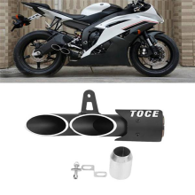 for YZF-R6 GSX-R Exhaust Pipe Double Outlet Tail