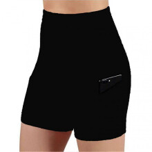 Women's High Waist Yoga Shorts Fitness Athletic Workout Running Shorts with Deep Pockets for Yoga Exercise Fitness
