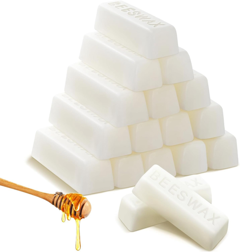 24 X 1 Oz White Beeswax Bars Pure Cosmetic Grade B 2