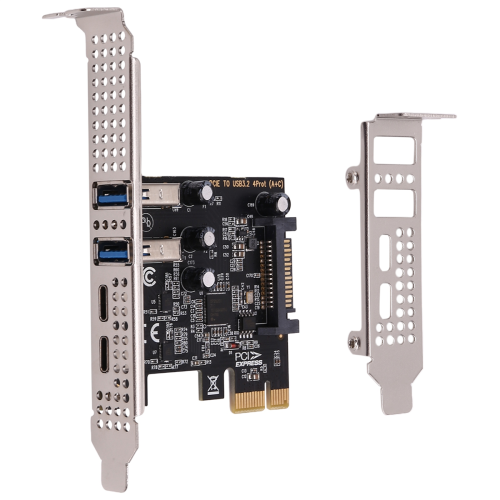PCI Expansion Card 4-Ports (Type-C+A) USB 3.2 5Gbp 1