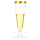 25Pcs 150ml Disposable Champagne Flutes Clear Toas 8