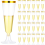 25Pcs 150ml Disposable Champagne Flutes Clear Toas 1