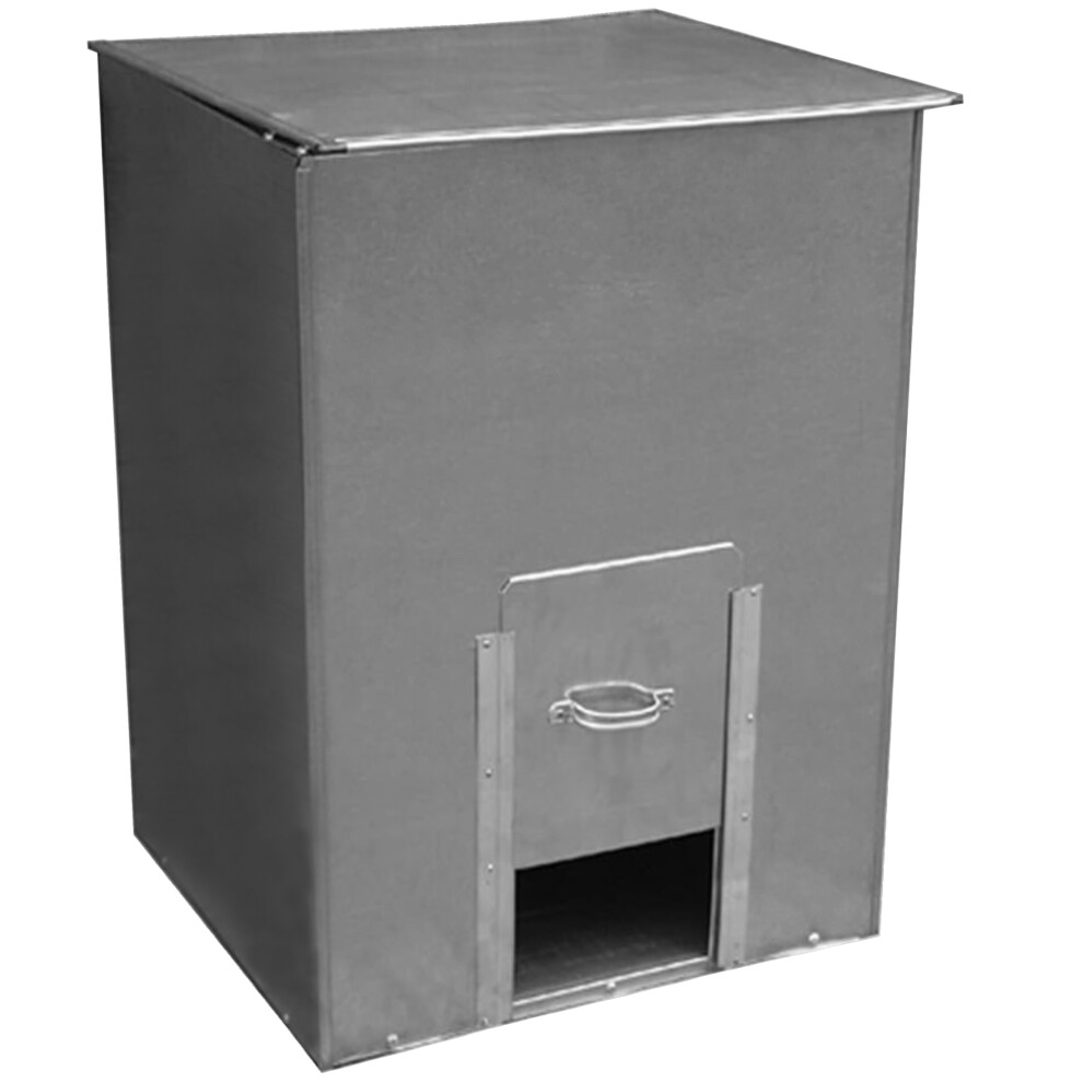 Ketobarrow Steel Bunker Log Storage Galvanised Steel Bunker For Solid Fuels, Wood Kindling, Wood, Grit, Salt 150 Kilo No 3 Bunker Store Bin Coal