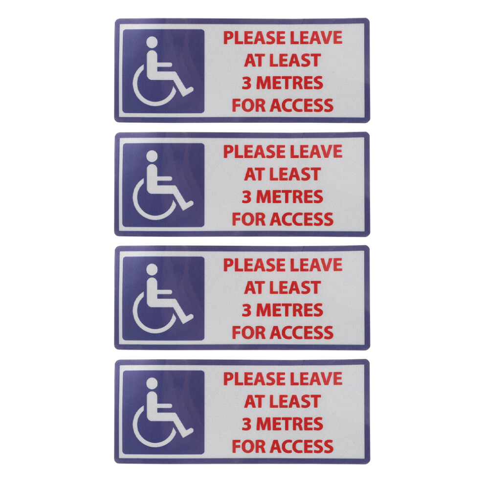 4 Pcs Warning Sticker Disable People Accessories Wheelchair Sign-image-OPC-PJFKWRX-NEW