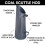 Coal Hod Heavy Duty 22" Bucket Coal Scuttle Antique Silver fireplace 2