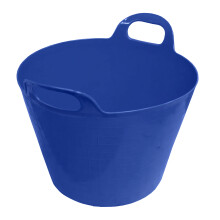 Blue Flexible Tub with Handles Purple Flexi-Tub Plastic Storage Container for Animal Feed, Builders, Home Storage, Washing and Garden