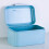 1Pc Blue Iron Bread Box Durable Kitchen Storage Bin for Home Use 6