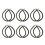 12 Pcs Elastic Cord for Boots Trousers Straps Equestrian Camping 1