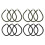 12 Pcs Elastic Cord for Boots Trousers Straps Equestrian Camping 10