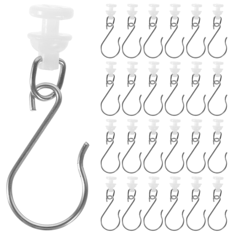 30 Set Shower Rail Curtain Curtains Gliders Hooks for Track Pulley-image-OPC-PJFKYTD-NEW