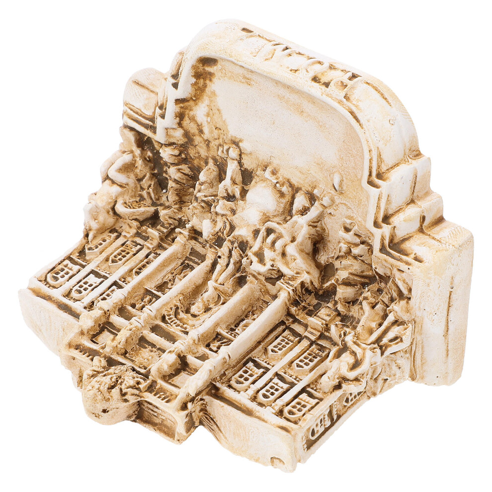 Totority Mini Trevi Fountain Church Resin Statue Italy Desktop Home Ornament