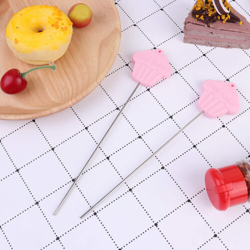 2 Pcs Cake Test Pin Testers Baking Muffin Testing Tool Cooking Bread 2