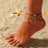 Raindrops Anklet Accessory Vacation For Women's Bride Golden 6