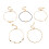 Raindrops Anklet Accessory Vacation For Women's Bride Golden 1