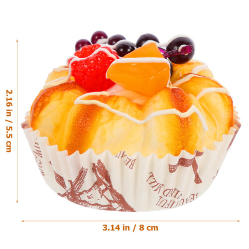 2Pcs Artificial Cake Cake Display Realistic Food Showcase Displaying 1