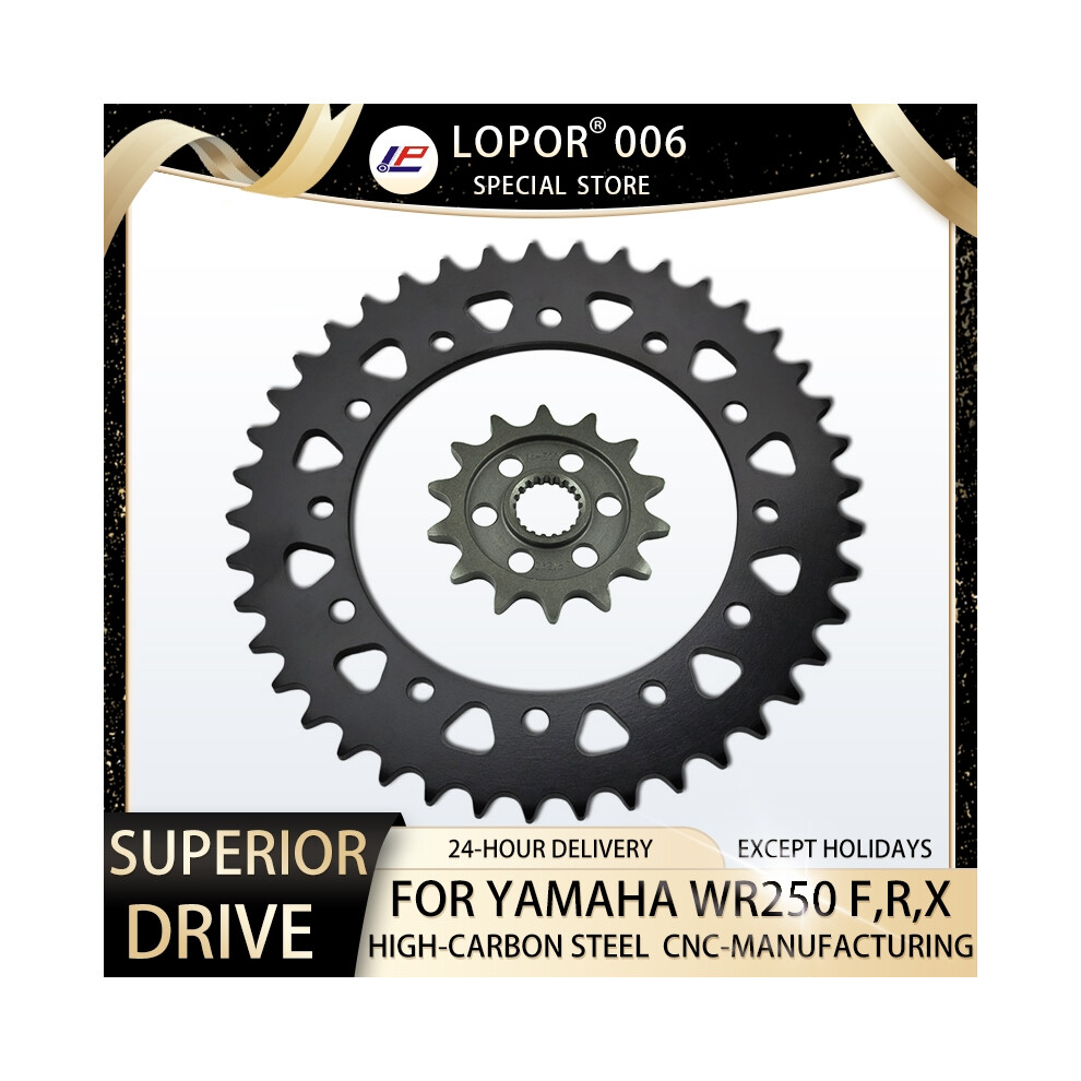 LOPOR 520 CNC 13T/50T Motorcycle Front Rear Sprocket For YAMAHA WR250 WR 250 WR250R WR250F WR250X 2001-2021-image-OPC-PJFM79Z-NEW