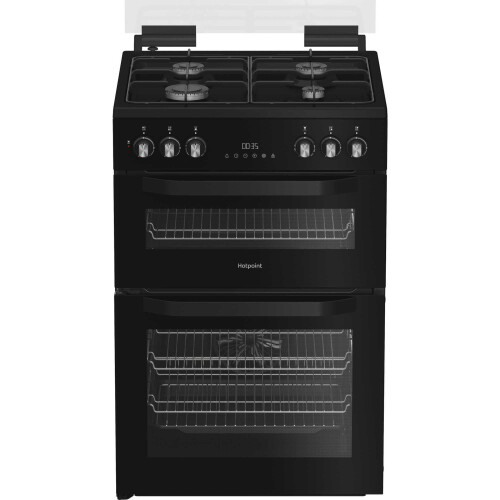 Hotpoint Hotpoint HDD6GDC2B1 Dual Fuel Double Oven Cooker - Black