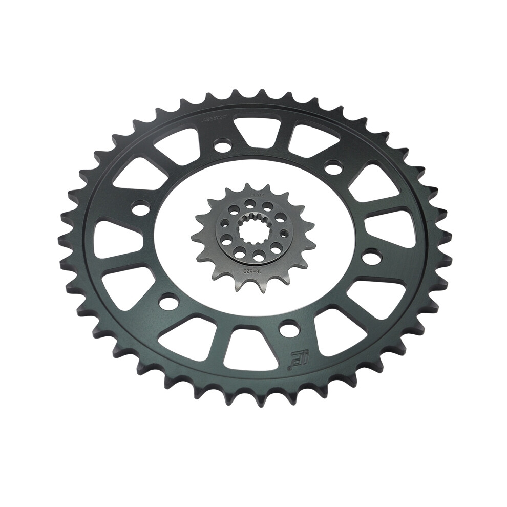 Lopor 520 Cnc 16T 41T Motorcycle Front Rear Wheel For Kawasaki Ex500 Ninja 500R 06-09 Gpz500 S 94-05 Zr400 89-95 Zr550 90-94 6935158919024