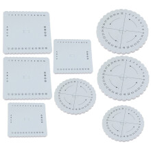 8Pcs Portable Eva Rope Knitter Boards White DIY Bracelet Weaving Looms