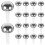200 Pcs Two-leg Nail Decoration Brads Paper Fasteners Craft Making 1