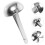 200 Pcs Two-leg Nail Decoration Brads Paper Fasteners Craft Making 11