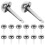 200 Pcs Two-leg Nail Decoration Brads Paper Fasteners Craft Making 10