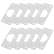 1Set Durable Stainless Steel Hinge Repair Plate Kit for Cabinet Doors
