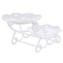 1Pc White Dessert Stand Display Rack Storage Shelf