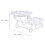 1Pc White Dessert Stand Display Rack Storage Shelf 8