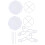1Pc White Dessert Stand Display Rack Storage Shelf 5