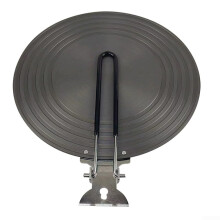 Aluminum Heat Distributor Plate 4mm Thick With Folding Handle For Gas Stove 24 Cm Fast Even Heating Defrosting