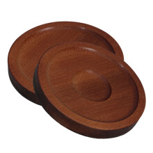 2Pcs Round Wood Coaster For Whisky Glass