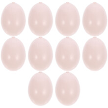 10St Fake Egg Voor Duiven Beige Glad Oppervlak Realistisch Decor
