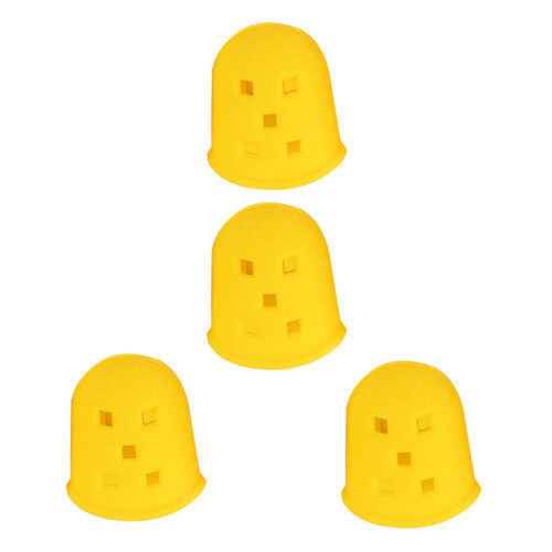 4Pièces Protège-Doigts Guitare En Silicone , Confort Durable